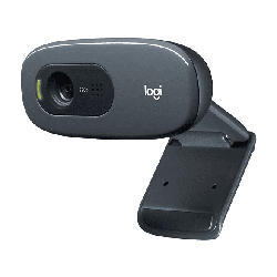 Logitech HD Webcam C270, integriertes Mikrofon mit Rauschunterdrückung, Schwarz (960-001063)