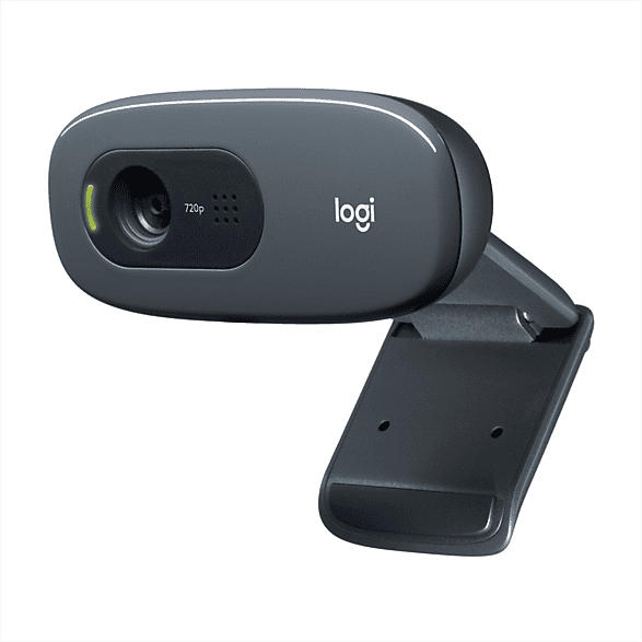 Logitech HD Webcam C270, integriertes Mikrofon mit Rauschunterdrückung, Schwarz (960-001063)