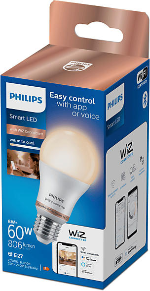 Philips Smarte LED Lampe A60 E27; Leuchtmittel