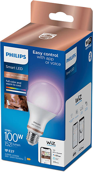 Philips Smarte LED Lampe A67 E27 RGB; Leuchtmittel