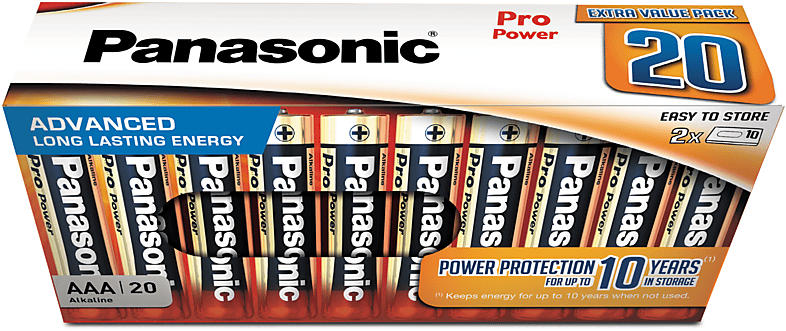 Panasonic AAA Batterie LR03PPG/20CB 20er Pack