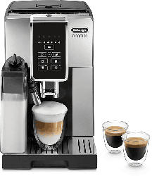 De'Longhi ECAM 350.50 SB DINAMICA Kaffeevollautomat (Silber, Kegelmahlwerk aus Edelstahl, 15 bar, externer Milchbehälter)