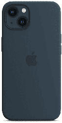Apple Silikon Case mit MagSafe in Abyssblau für iPhone 13; Schutzhülle