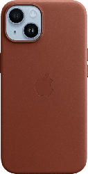 Apple Leder Case mit MagSafe für iPhone 14 Plus, Umbra; Schutzhülle