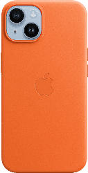 Apple Leder Case mit MagSafe für iPhone 14, Orange; Schutzhülle