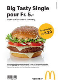 Coupons McDonald's Collombey