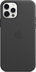 Apple Leder Case mit MagSafe in Schwarz für iPhone 12/12 Pro (MHKG3ZM/A); Schutzhülle