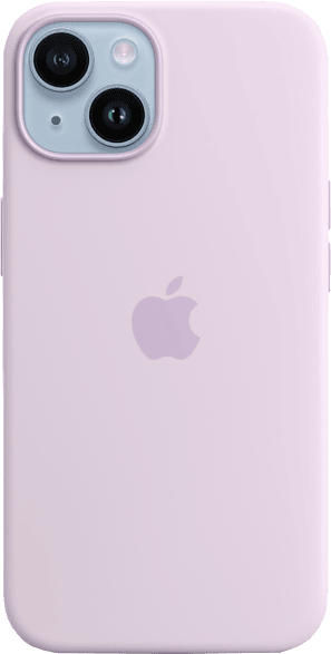 Apple Silikon Case mit MagSafe für iPhone 14, Flieder; Schutzhülle