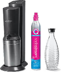 Sodastream Crystal 3.0 Quick-Connect Wassersprudler mit 1 Flasche, CO² Zylinder inklusive: Ja , Schwarz