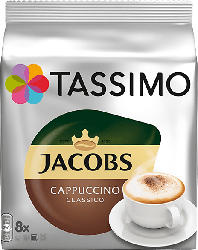 Tassimo Kaffeekapsel Cappuccino Classico (8 Getränke, Kompatibles System: Tassimo); Kaffeekapseln 8 Stück