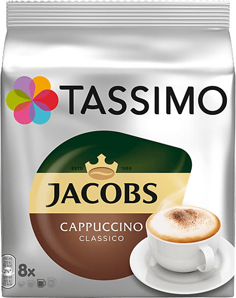 Tassimo Kaffeekapsel Cappuccino Classico (8 Getränke, Kompatibles System: Tassimo); Kaffeekapseln 8 Stück