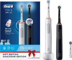 Oral-B Pro 3-3900 n DUO Elektrische Zahnbürste Black + White