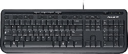 Microsoft Wired Keyboard 600, schwarz, deutsch (ANB-00008); Tastatur