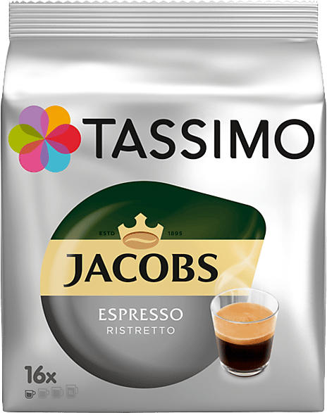 Tassimo Kaffeekapsel Espersso Ristretto (16 Kapseln, Kompatibles System: Tassimo); Kaffeekapseln 16 Stück