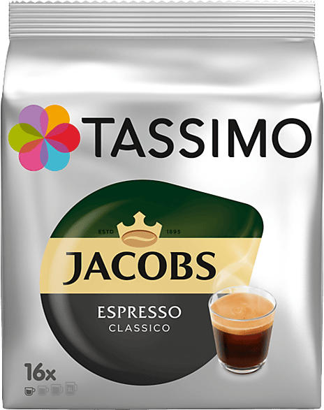 Tassimo Kaffeekapsel Espresso Classico (16 Kapseln, Kompatibles System: Tassimo); Kaffeekapseln 16 Stück