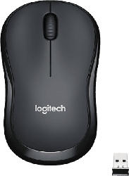 Logitech PC Maus M220 Silent, kabellos, 1000 DPI, Lange Batterielaufzeit, Für Links- & Rechtshänder, Schwarz