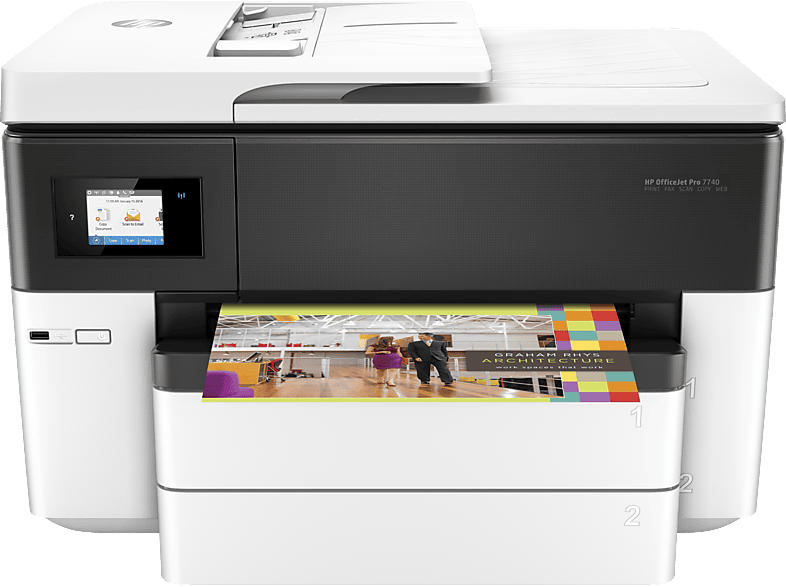 HP Multifunktionsdrucker OfficeJet Pro 7740 Wide (G5J38A)