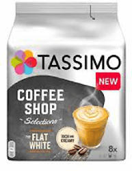Tassimo Kaffeekapsel Coffee Shop Flat White (8 Stk., Kompatibles System: Tassimo); Kaffeekapsel 8 Stück