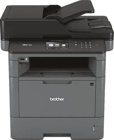 Brother Multifunktionsdrucker MFC-L5700DN, A4, 40 S./Min, S/W-Laser, Duplex, 9.3cm Farb-Touchscreen, Ethernet, Grau/Schwarz