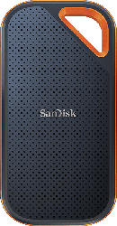 SanDisk 2TB SSD Festplatte Extreme Pro Portable V2, USB-C, 2000MB/s, Schwarz