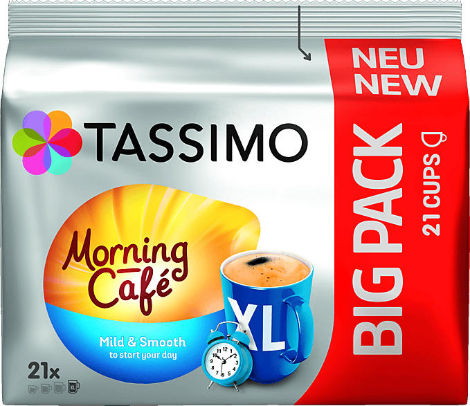 Tassimo Kaffeekapsel Morning Café XL - Mild & Smooth (21 Stk., Kompatibles System: Tassimo); Kaffeekapseln 21 Stück