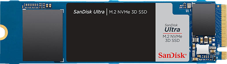 SanDisk 500GB SSD Festplatte Ultra 3D, NVMe M.2, Intern, R3500/W2300 MB/s