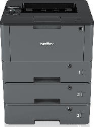 Brother Laserdrucker HL-L5100DNTT, A4, 40 S./Min, S/W-Laser, Duplex, Ethernet, 3x abschließbaren Papierkassetten, Grau/Schwarz