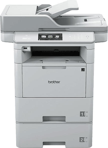 Brother Multifunktionsdrucker MFC-L6800DWT for Business, A4 46 S./Min, S/W-Laser, Duplex, 12.3cm Touchscreen, WLAN/Ethernet, Grau