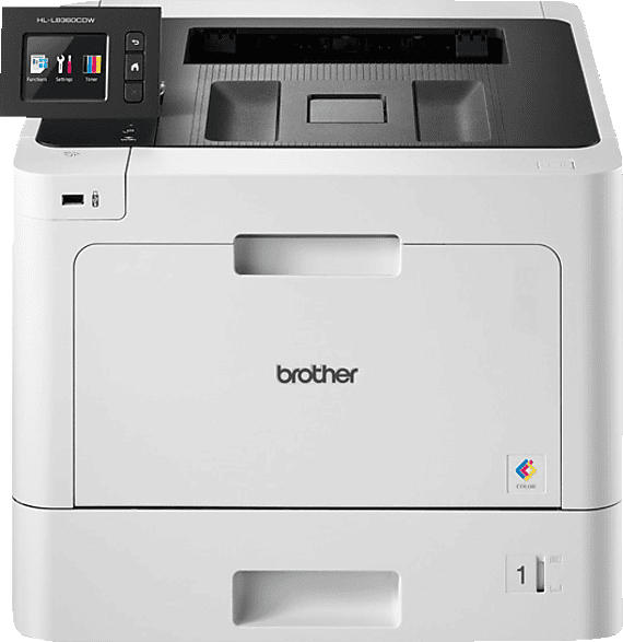 Brother Laserdrucker HL-L8360CDW, A4, 31 S./Min, Farblaser, NFC, Duplex, WLAN/Ethernet, 6.8cm Touch Farbdisplay, Weiß/Schwarz