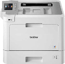 Brother Laserdrucker HL-L9310CDW, A4, 31 S./Min, Farblaser, NFC, Duplex, WLAN/Ethernet, 6.8cm Touch Farbdisplay, Weiß/Grau
