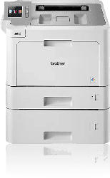 Brother Laserdrucker HL-L9310CDWT, A4, 31 S./Min, Farblaser, NFC, Duplex, WLAN/Ethernet, 6.8cm Touch Farbdisplay, 2x Papierkassetten, Weiß/Grau