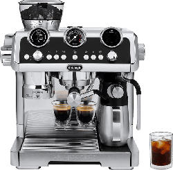 De'Longhi EC9865.M La Specialista Maestro Cold Brew Espressomaschine (Silber/Schwarz, Kegelmahlwerk, Beans Sensor Grinding Technologie, 1450 Watt, 19 bar)