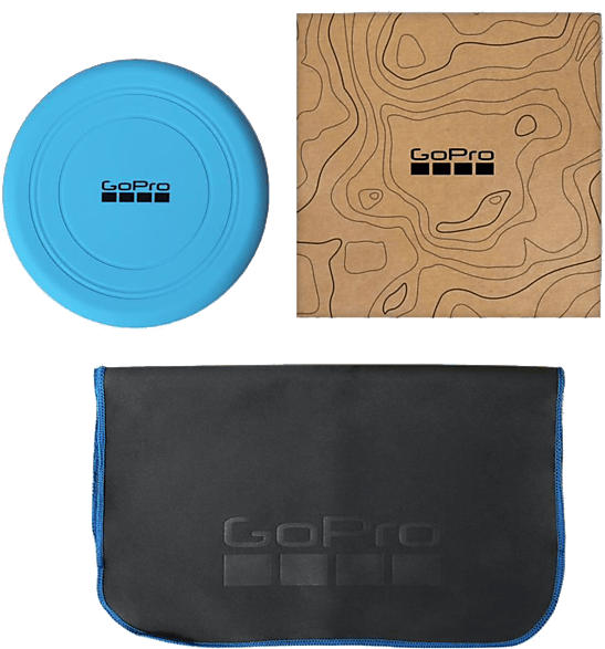 GoPro Swag Pack; Frisbee und Handtuch