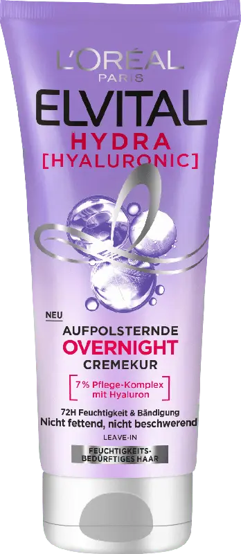 L'ORÉAL PARiS ELVITAL Hydra Hyaluronic Aufpolsternde Overnight Cremekur