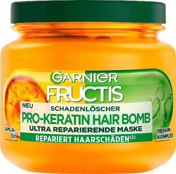 GARNIER FRUCTIS Haarmaske Schadenlöscher Pro-Keratin Hair Bomb