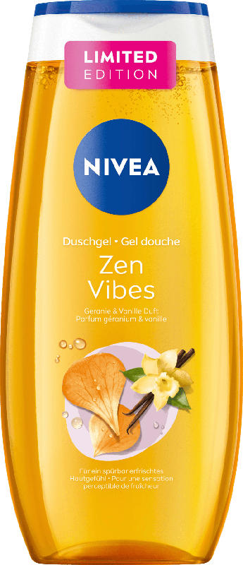 NIVEA Duschgel Zen Vibes mit Geranie & Vanille Duft