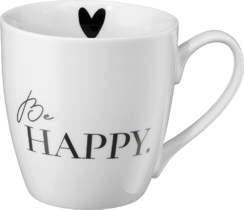 BOLTZE Kaffeebecher Jumbo "Be HAPPY"