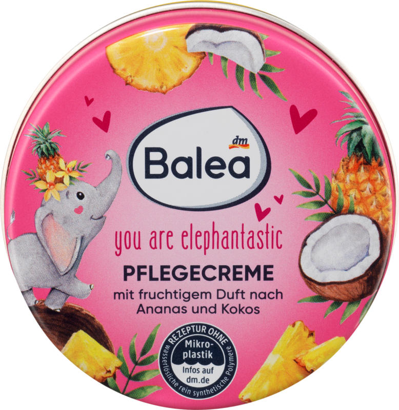 Balea Pflegecreme You are elephantastic