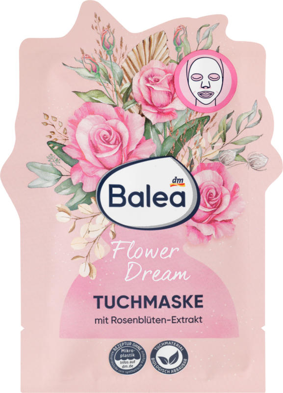 Balea Tuchmaske Flower Dream
