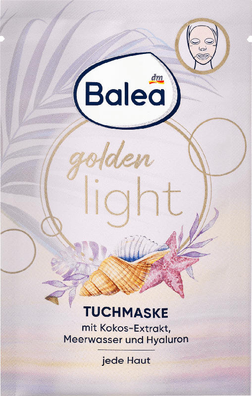Balea Tuchmaske Golden Light