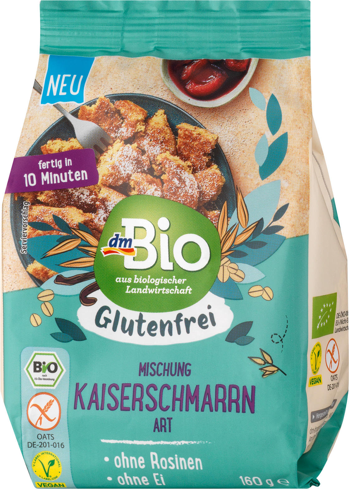 dmBio Backmischung Kaiserschmarrn glutenfrei ️ Online von dm drogerie ...