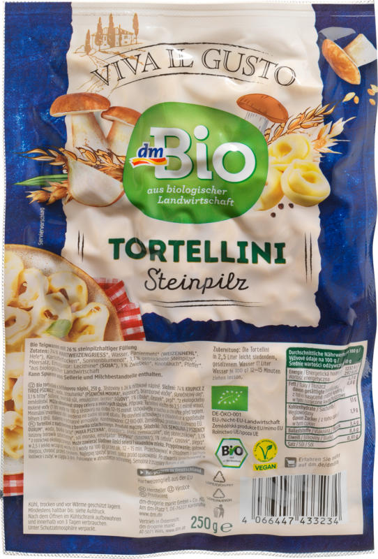 dmBio Tortellini Steinpilz