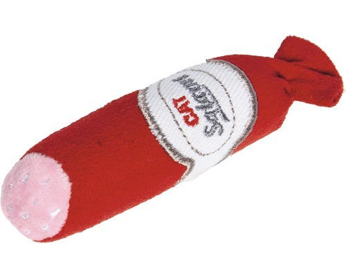 SPIELZEUG TEXIL ROT, SALAMI 11,5 CM