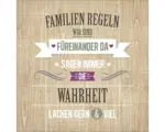 Hornbach Glasbild Regeln fürs Leben 30x30 cm GLA1921