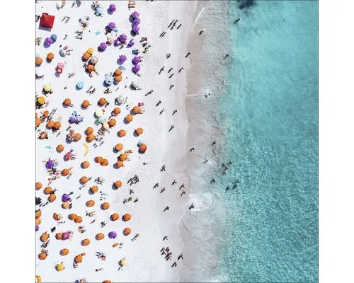 Glasbild Beach I 80x80 cm GLA1925