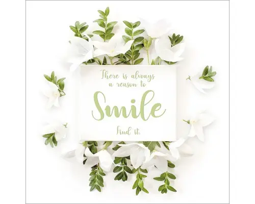 Glasbild Smile 50x50 cm GLA1943