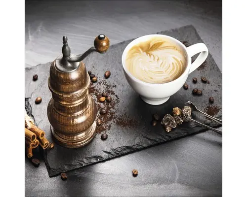 Glasbild Café I 30x30 cm GLA1949