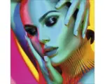 Hornbach Glasbild Woman without view 30x30 cm GLA2008