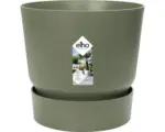 Hornbach Pflanztopf elho greenville Kunststoff Ø 30 cm H 27,8 cm laubgrün inkl. Untersetzer