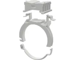 Verschiebbarer Ablaufhalter veporit ICUBOX weiß